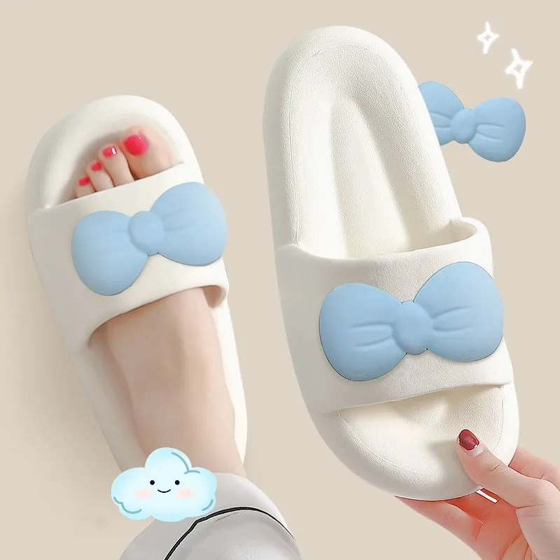 

Летние сандалии с бантом, Нескользящие, из ЭВА