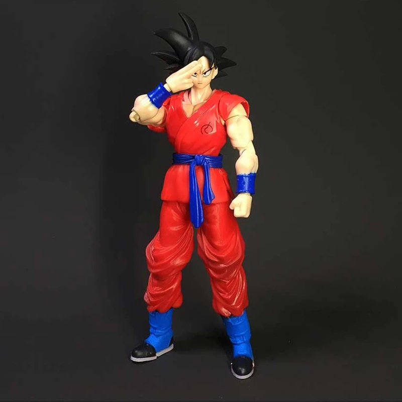Dragon Ball SHF Blue Hair Kakarotto PVC Action Figure Movable Resurrected Son Goku Saiyan Model Toys 16CM images - 6
