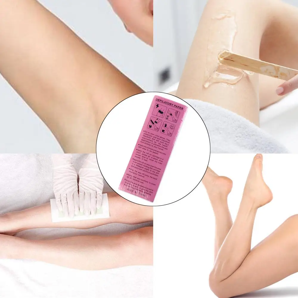 Нежные нетканые восковые полоски 100 шт. безболезненное одноразовое восковое