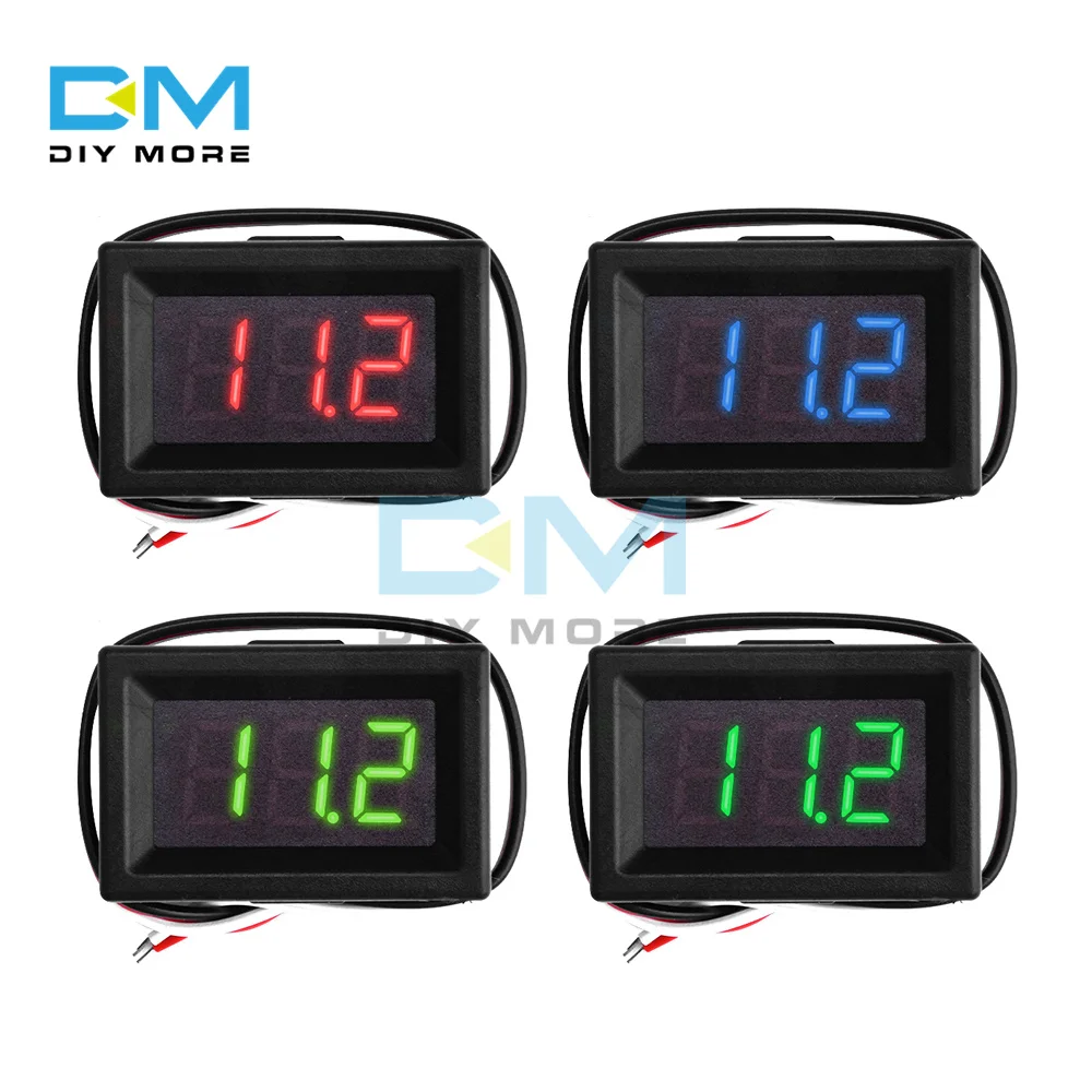 

Mini 0.36 Inch DC 0-30V 3 Wire Digital LED Display Voltage Meter Voltmeter Tester with Shell
