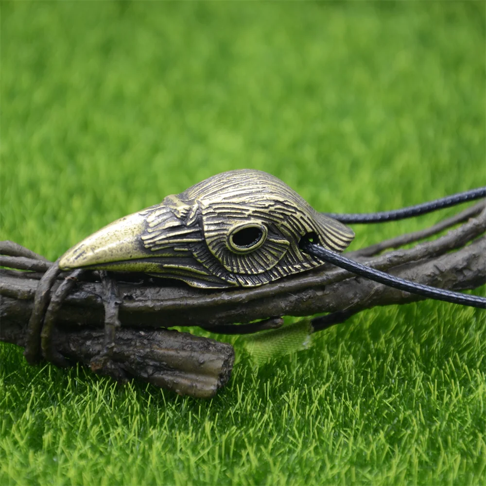 Goth Odin Ворон череп ювелирные изделия фотоготические животные Птица Подвеска