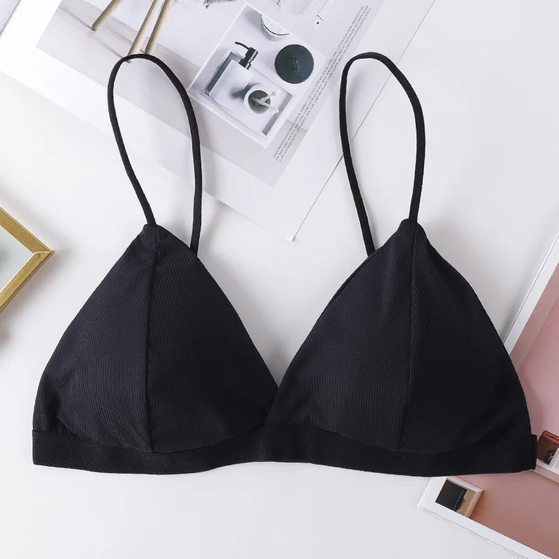 

Seamless Bra Women Soft Bras Girls Bralette Sexy Solid Lingerie Thin Strap Wire Free Push Up Bra Backless Comfort Underwears