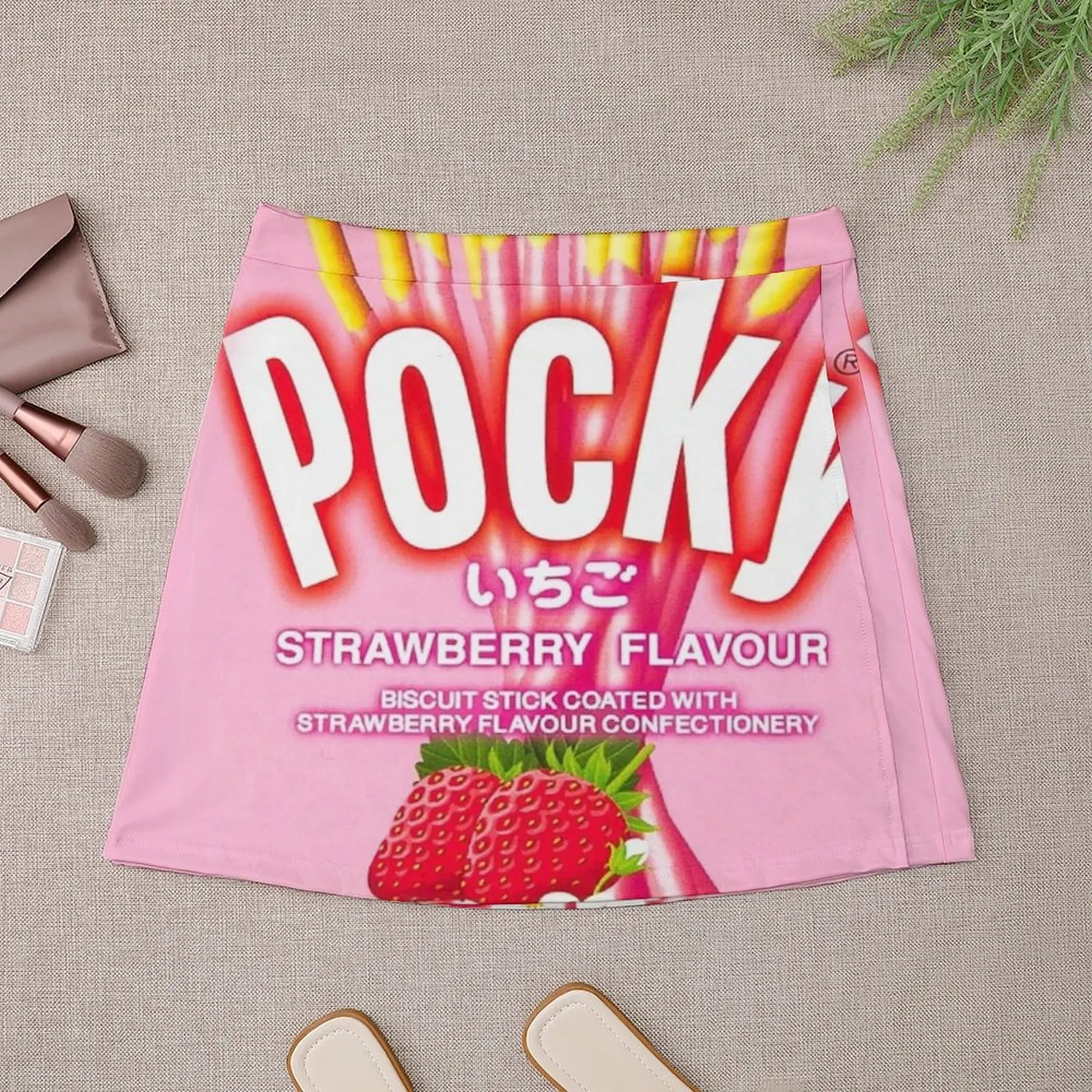 Мини-юбка POCKY со вкусом клубники летние наряды для женщин женская одежда 2025 года