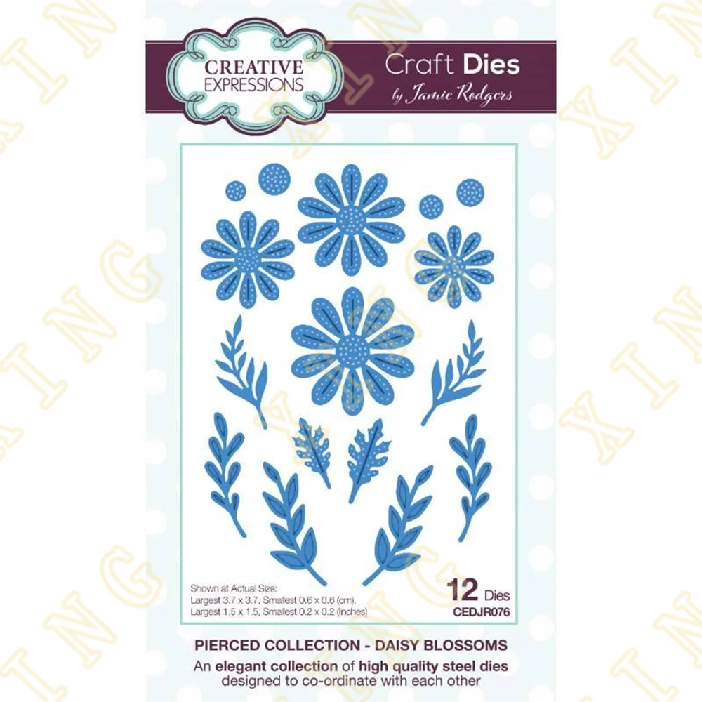 

Daisy Blossoms 2023 New Metal Cutting Dies Scrapbook Diary Decoration Stencil Embossing Template DIY Greeting Card Handmade