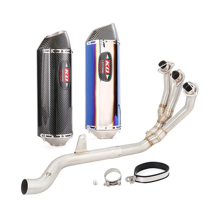 

For Triumph Trident 660 2021 2022 2023 Front Link Pipe Motorcycle Full Exhaust System Muffler Escape With Removable DB Killer