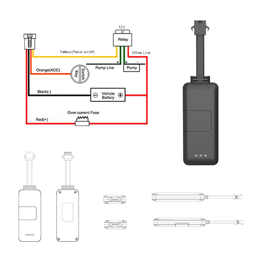 

2G мини gps-локатор, локатор остановки двигателя, трекер контроля скорости и местоположения