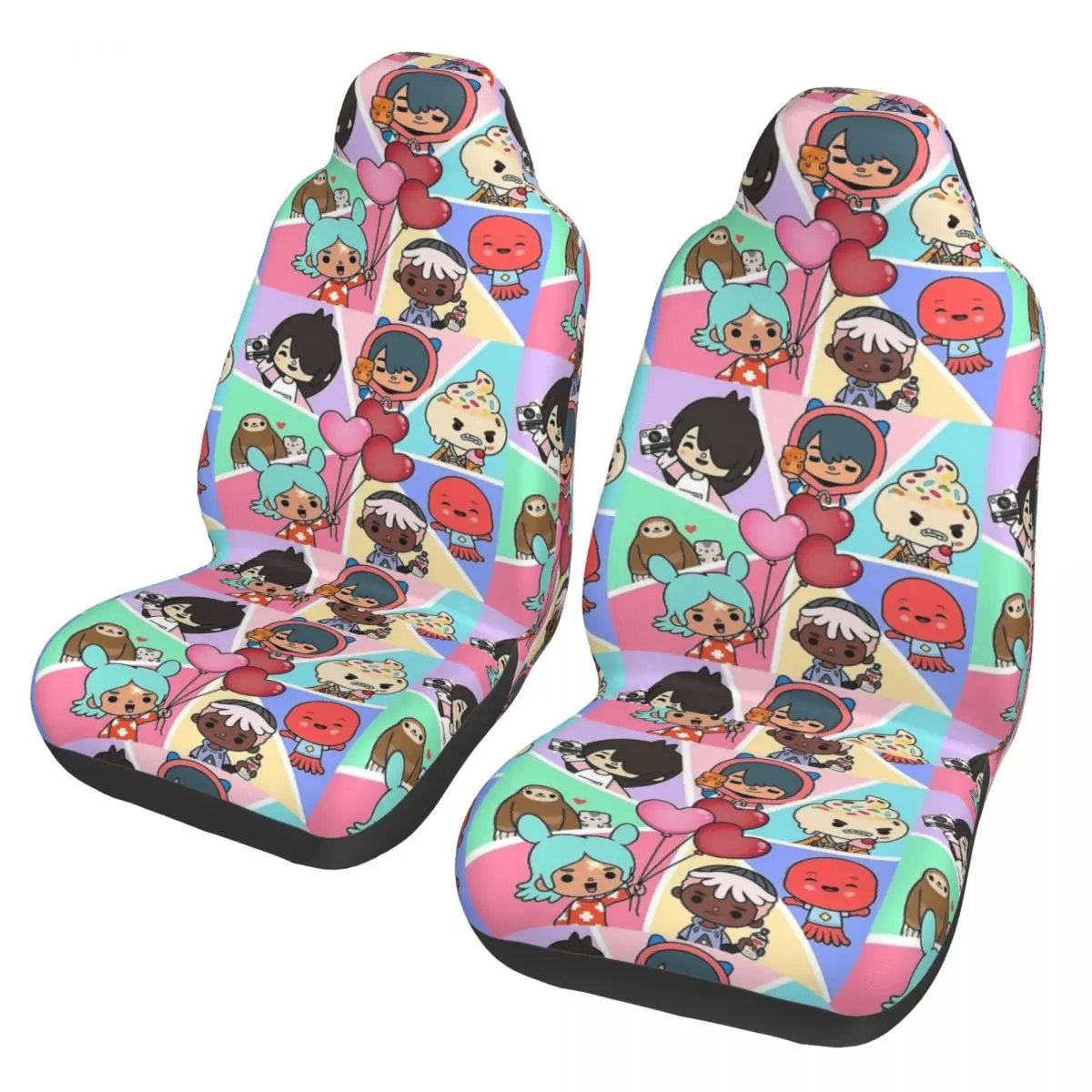 Женское сиденье из полиэстера с рисунком бока