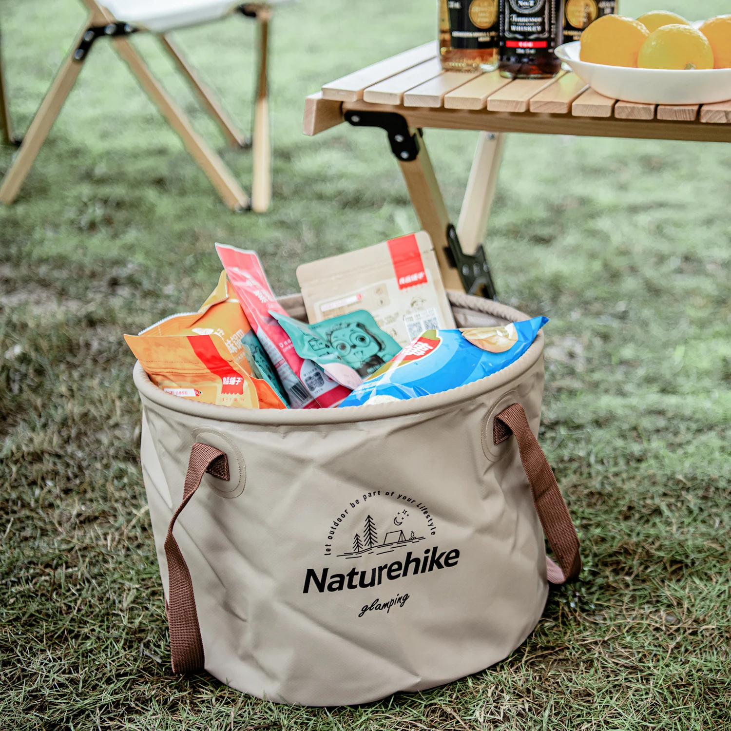 

Foldable Round Bucket Outdoor Travel Portable Water Basin Storage Car Wash Bucket Camping Equipment Waterproof Fishing Bag