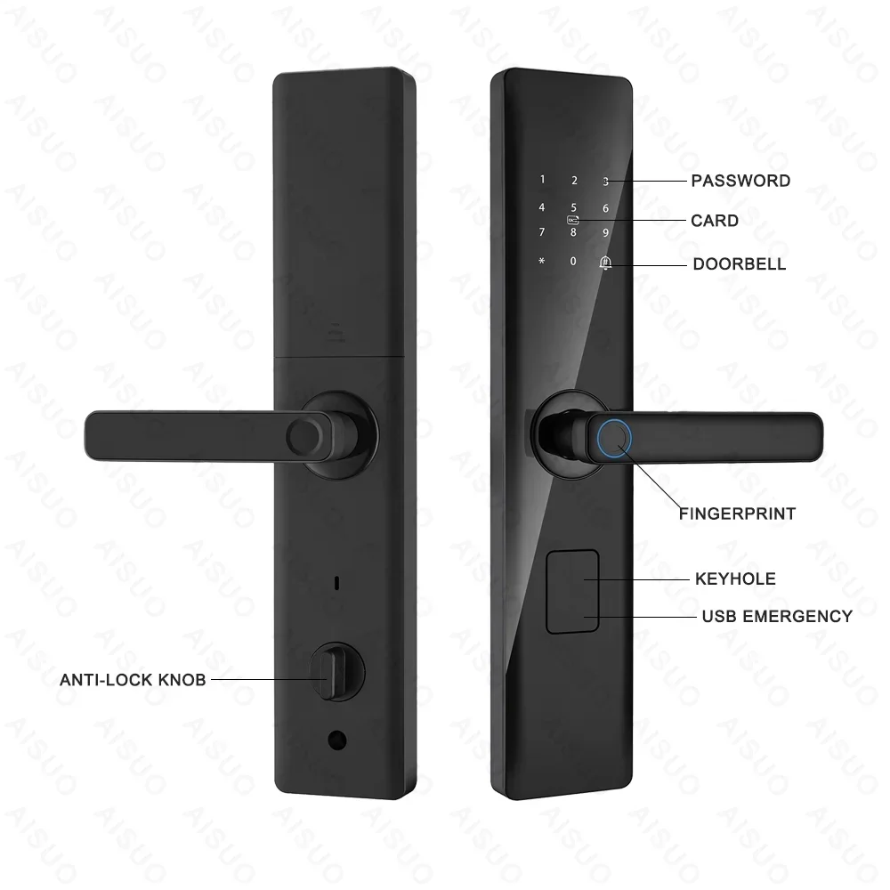 Новый продукт TUYA WIFI замок по отпечатку пальца дистанционная разблокировка