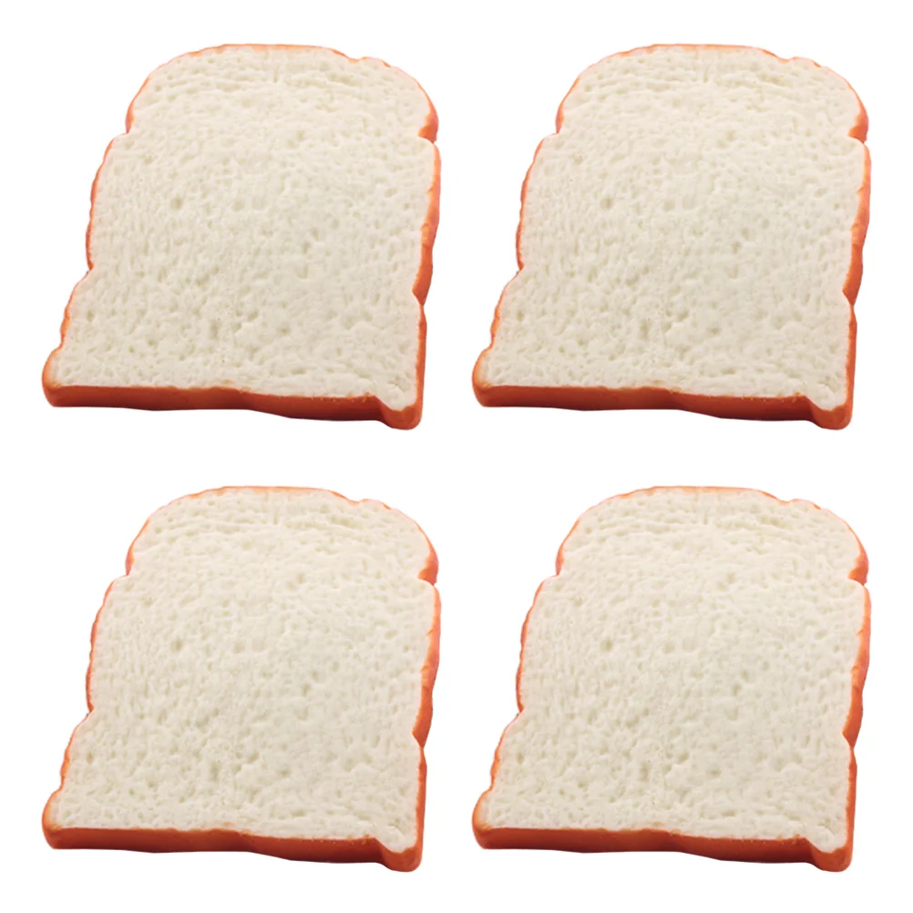 

Bread Model Faketoast Artificial Simulation Decorationcake Dessert Simulatedplay Slice Props Two Fast Birthday Decorations Photo