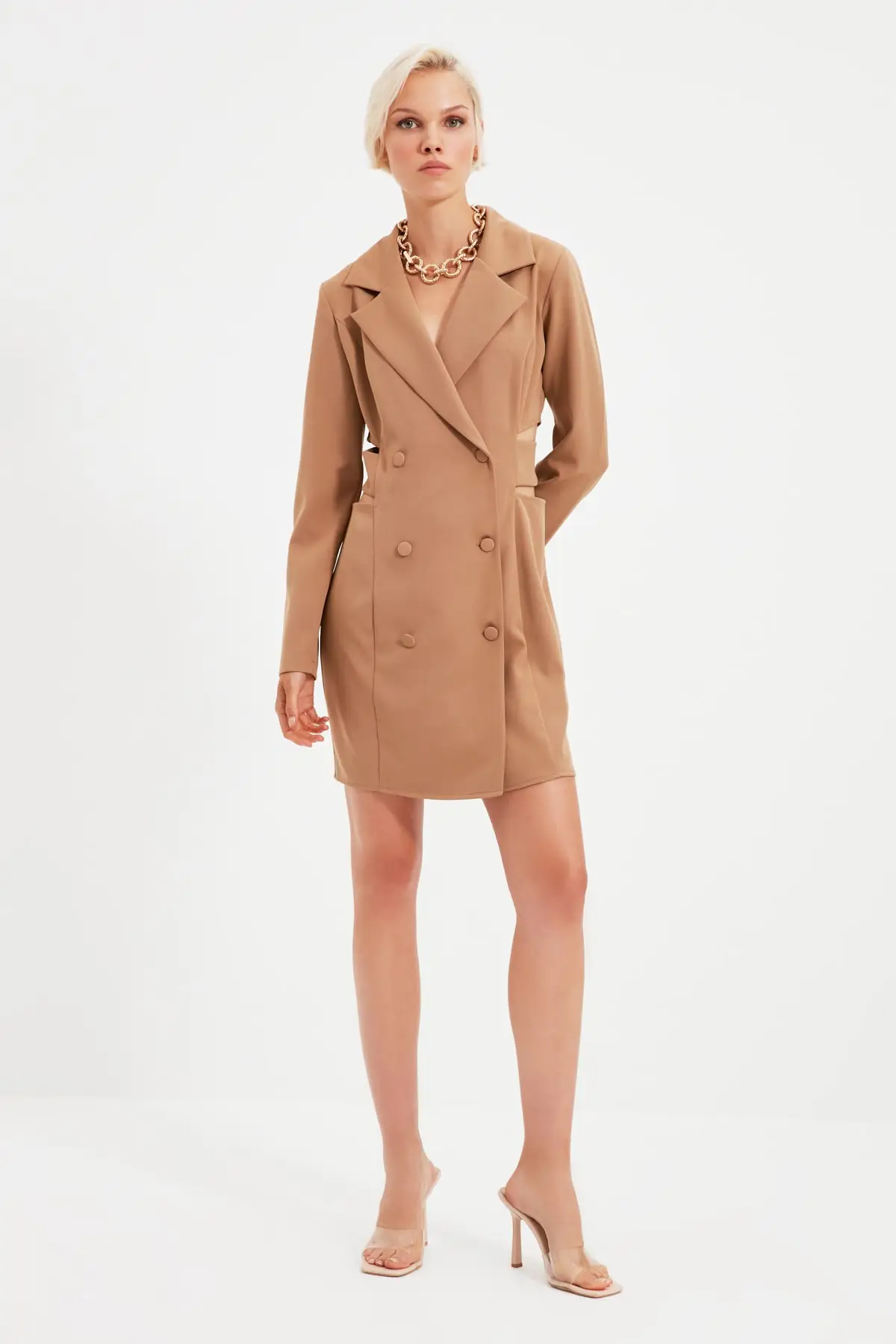 

Trendyol Cut-Out Detail Coat Dress TWOAW22EL0477