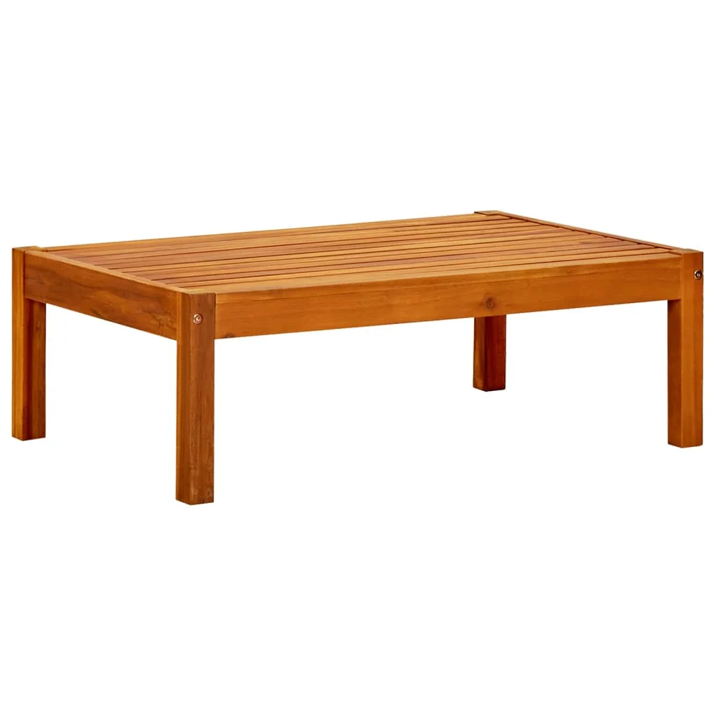 

Garden Table, Solid Acacia Wood Outdoor Table , Patio Furniture Black 85x57x29 cm