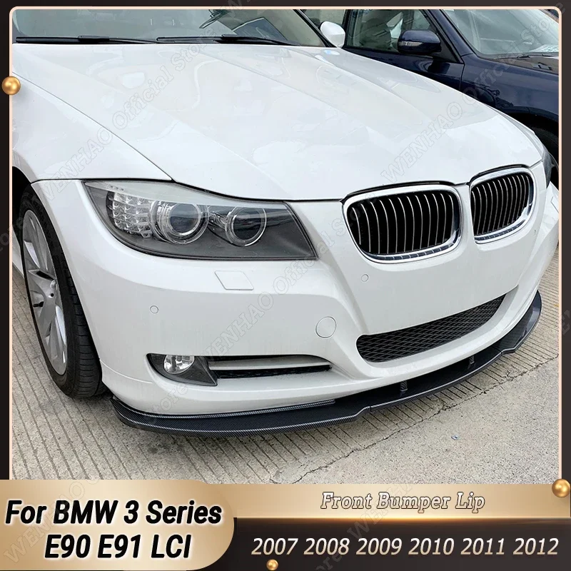 

3 шт., сплиттер для переднего бампера BMW 3 серии E90 E91 LCI 320i 330i 2007-2012
