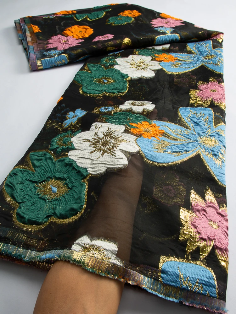 Нигерийская парчовая кружевная ткань 2023 высокое качество Африканское