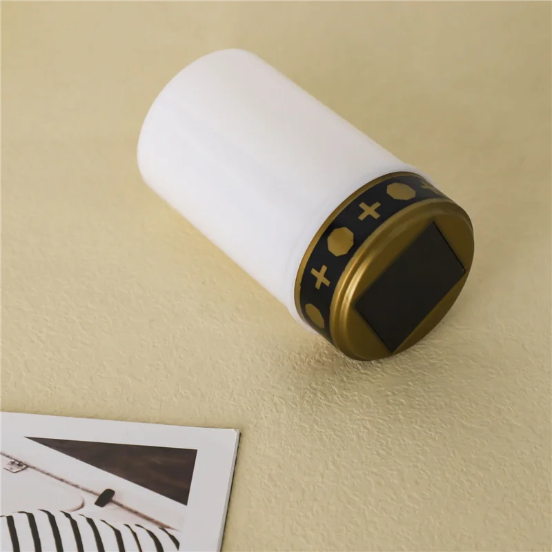 Белая могила свеча для кладбища солнечные фонари с освещением светодиодный