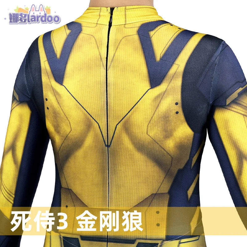 Мужской костюм Росомахи для косплея комбинезон с супергероями боди на Хэллоуин