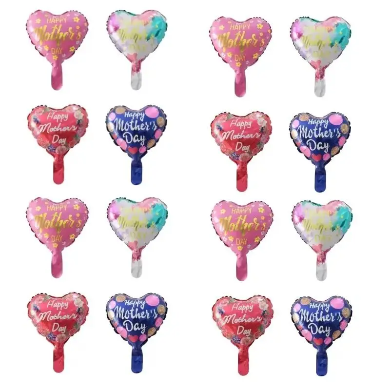 

10 шт., 10-дюймовые воздушные шары в форме сердца, испанского, Счастливого Дня матери