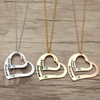custom heart shaped name pendant necklace couple necklace best friend gift personalized name necklace mom jewelry gift for her