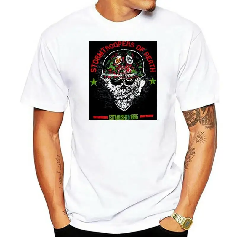 

S O D Helmet Head T Shirt New Harajuku Streetwear Shirt Mentroopers Of Death