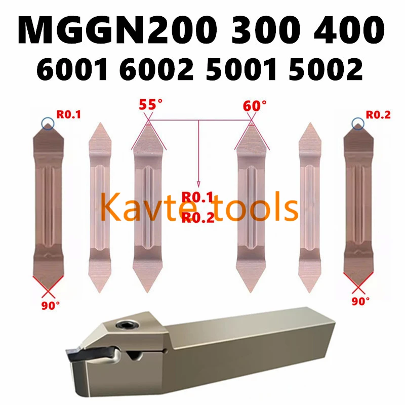 Фото Новая резьбовая вставка MGGN200 MGGN300 MGGN400 MGMN300 MGMN400 6001 6002 5001 5002 9001 9002 для MGEHR2020-3 MGEHL MGENN2525-3 №1
