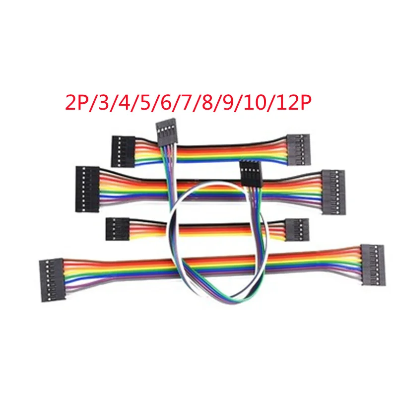 

2.54MM 2.54 Wire Dupont Line female to female 1P2 3 4 5 6 7 8 9 10 12 Pin Dupont cable connector JUMPER CABLE WIRE FOR PCB