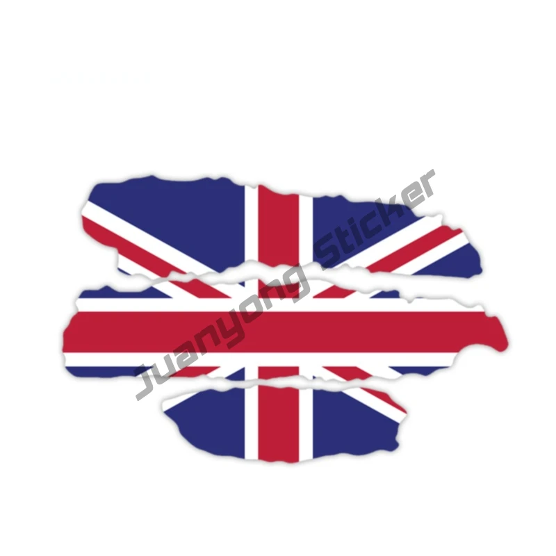 

British Flag Sticker Vinyl Decal for SUV Bumper Camper Window Truck Cup Laptop England Fine Decal Scratch-Proof Decor PVC13x8cm