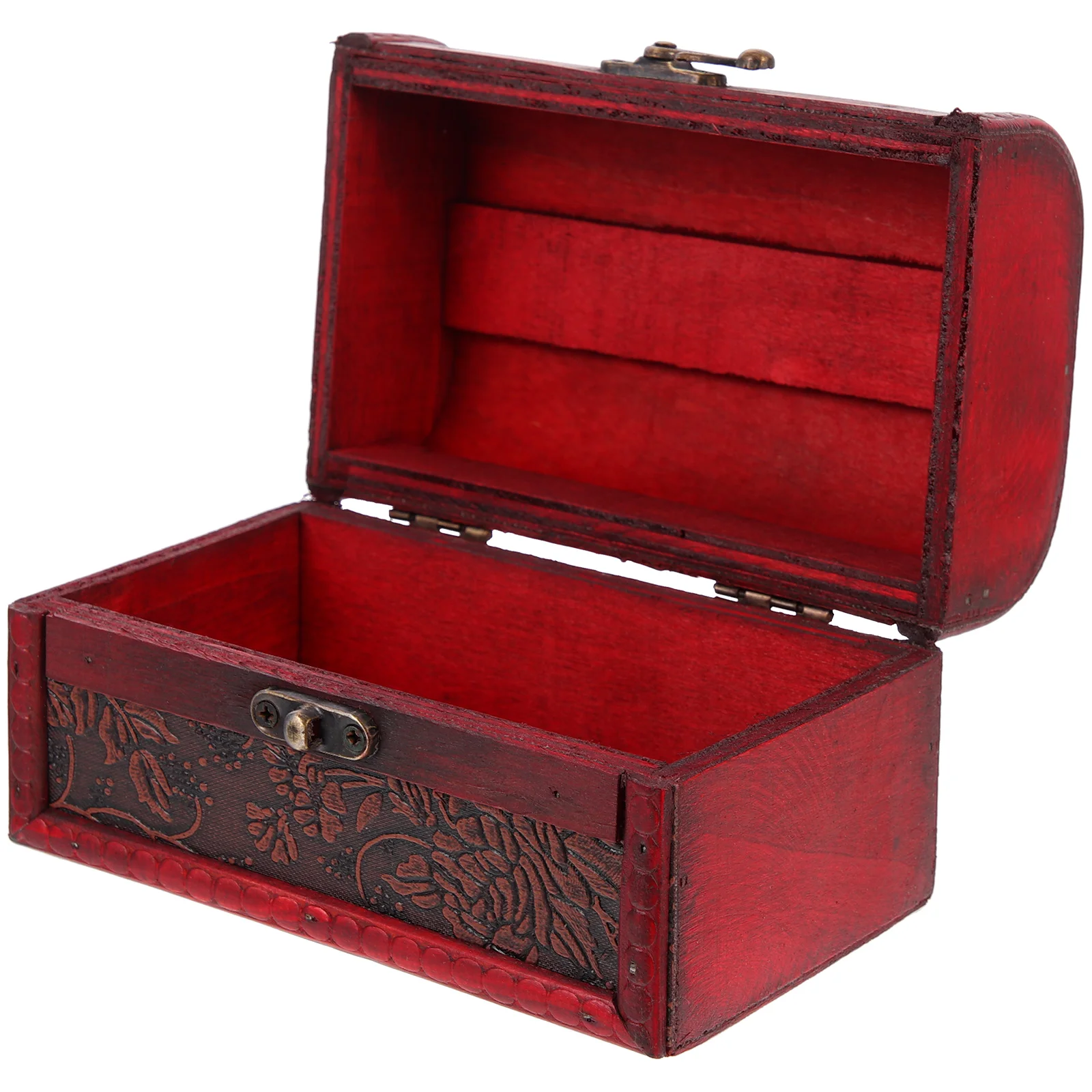 

Box Jewelry Treasure Storage Woodenorganizercase Wood Small Decorative Lid Hinged Traycontainer Packing Souvenir Trinket Chinese