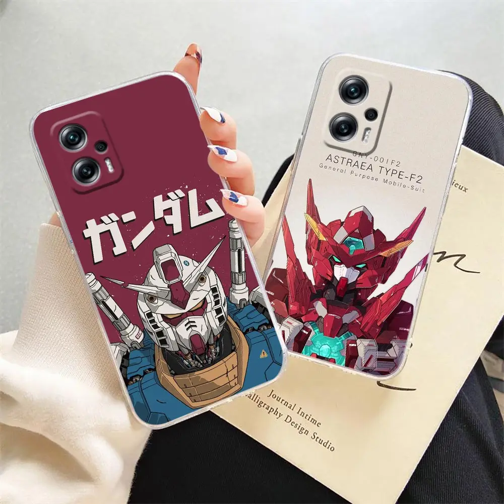 

Anime Gundam Mech Warrior Clear Phone Case For Redmi NOTE 12 11 11T 11E 10 9 8 7 Pro PLUS 5G Case Funda Coque Capa Shell Cover