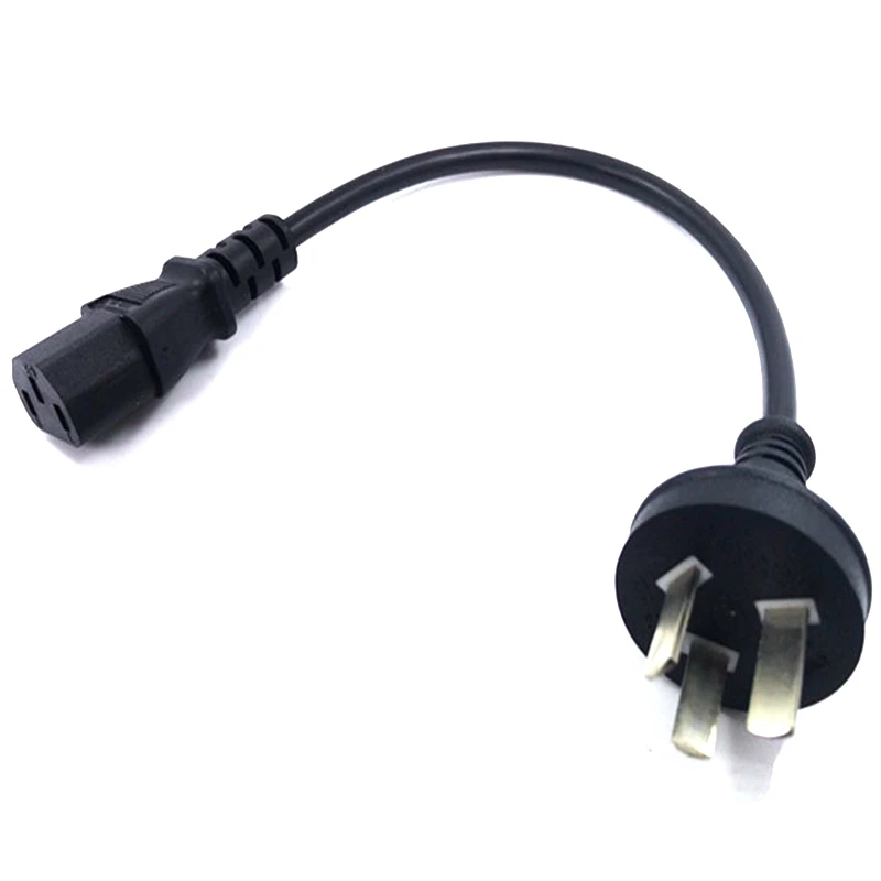 

2023HOT0.2m IEC C13 czajnik, aby AU Plug 3 Pin AC krótki moc Adapter kablowy ładowarka Monitor 10A 250V 20CM IEC320