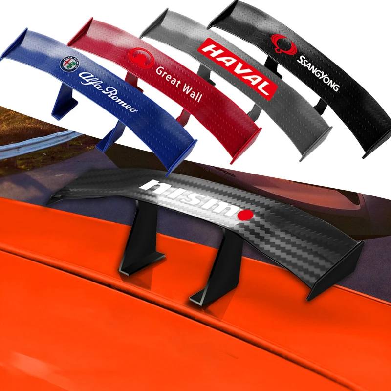 

1pcs Carbon Car Rear Spoiler Mini Small Wing Styling Accessories for Peugeot 206 207 307 3008 2008 308 407 408 508 301 208