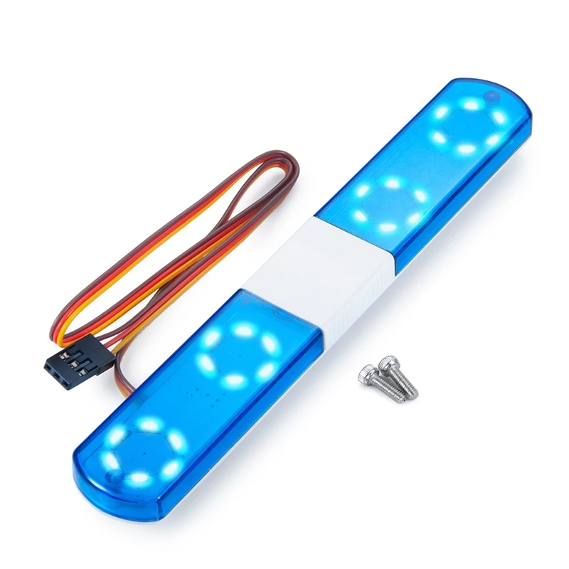 

6 Modes RC Police Flash Light Alarming LED Light For 1/8 1/10 HSP Traxxas Kyosho Tamiya Axial SCX10 RC Car Parts