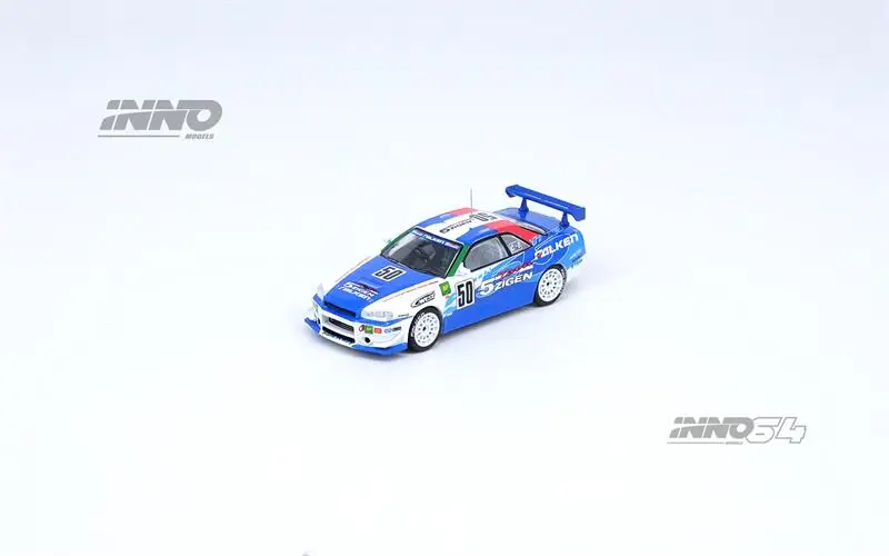 

INNO 1:64 NISSAN SKYLINE GTR R34 #50 5ZIGEN FALKEN Diecast Model Car