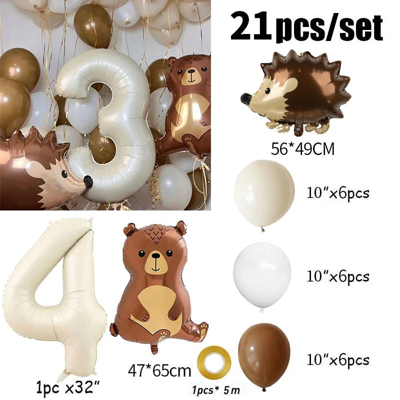 Фольгированные шары Яобенер 32 дюйма набор из 21 шт.