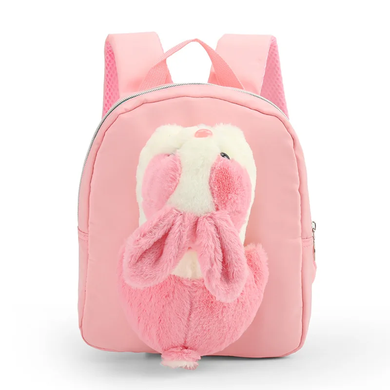 Kawaii Plush School Backpacks Kindergarten Backpack Baby Girl Boys Plushie Mini Book Bag Toddler Kids Cartoon Animal Schoolbag