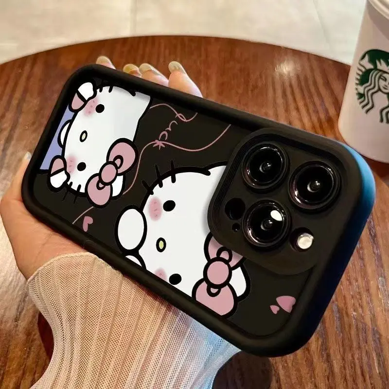 Оригинальный милый чехол Y2K Hello Kitty для Samsung S24 S23 S22 S21 S20 Note 20 FE Plus Ультратонкий