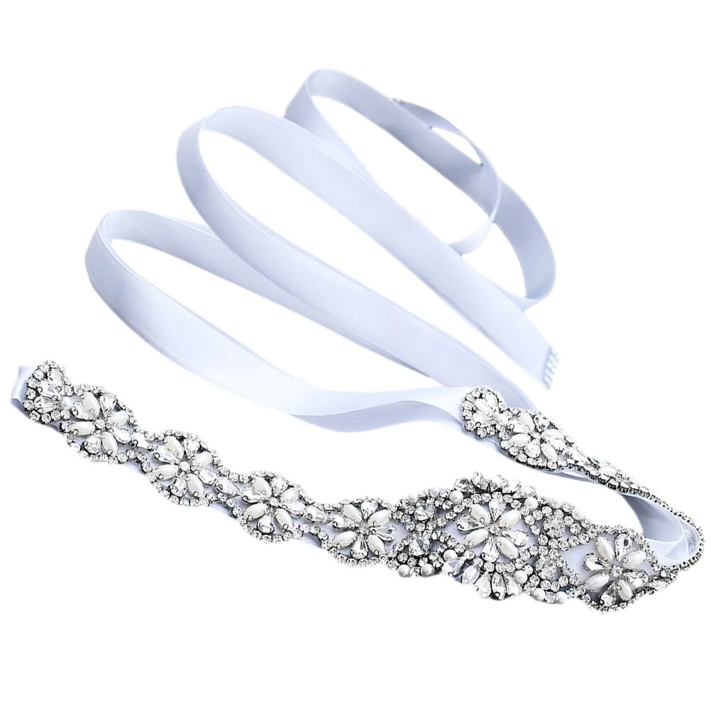 

Accessories Bridal Sash Belt Ribbon Belts Women Dresses Wedding Womens Bride Gown Rhinestones