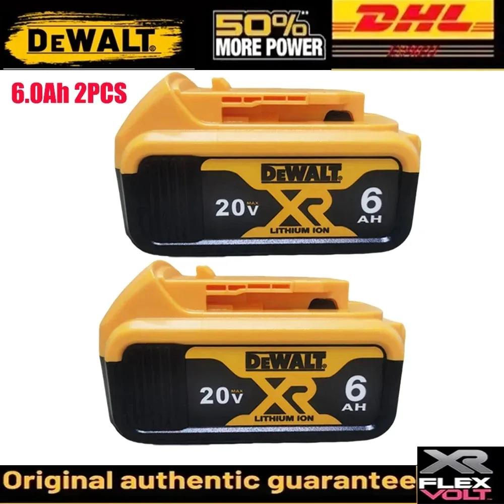 Фото Оригинальный электроинструмент DEWALT, аккумуляторная батарея 20V6.0AH, зарядное устройство, DEWALT DCB115, DCB118, аккумуляторы DCB200, сверхдлительный срок службы батареи №1