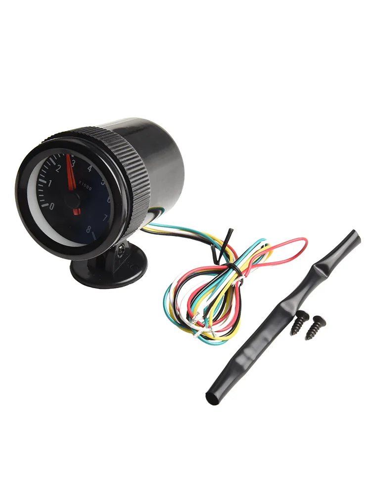 Автомобильный тахометр с реальными данными 2 дюйма. Диаметр 52 мм Черный