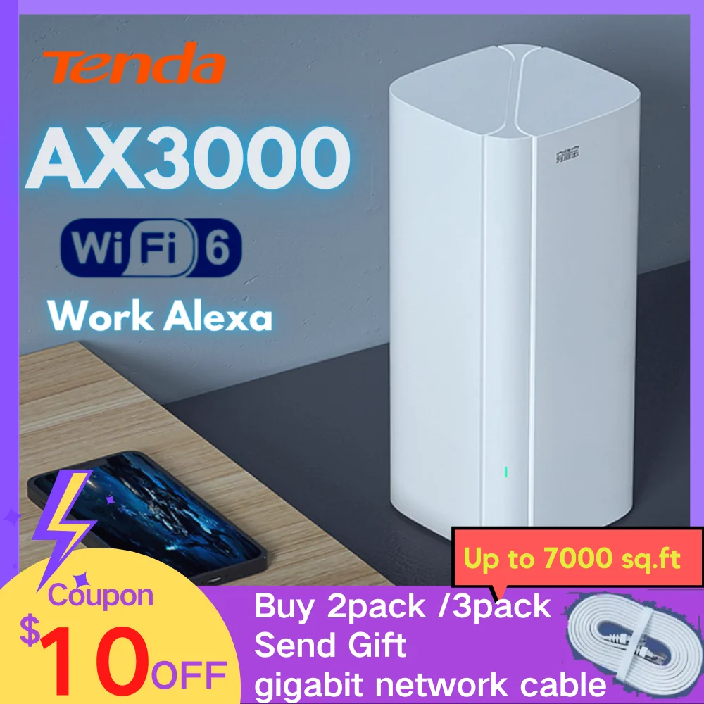 Tenda WiFi 6   MX12 AX3000   Wi-Fi6  Wi-Fi   7000 . .   Wi-Fi 6 