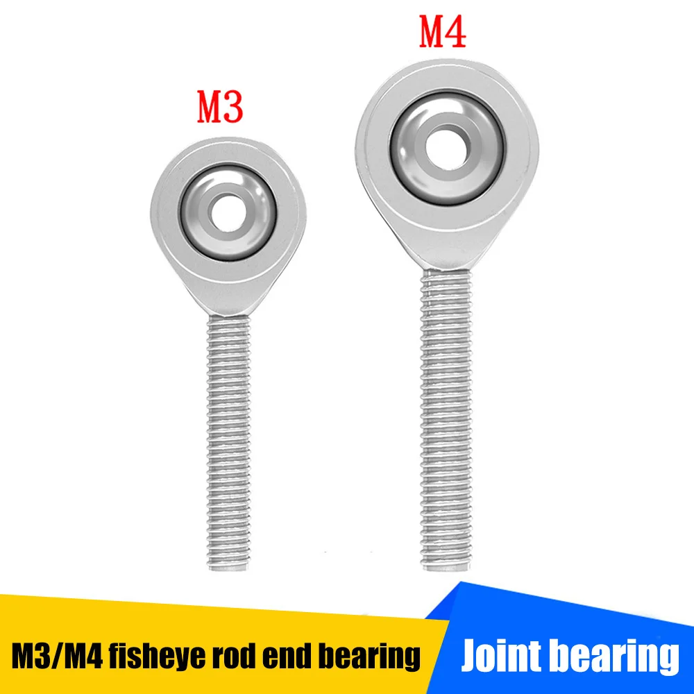 

3D Printer Fisheye Ball Bearing Aluminum Rod Ends Joint SI4T/K SI3T/K External Male Thread Fish Eye Right Hand SA3T K M3