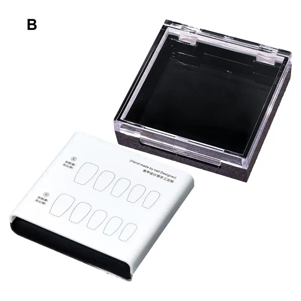 Органайзер для искусственных ногтей прозрачный контейнер хранения накладных