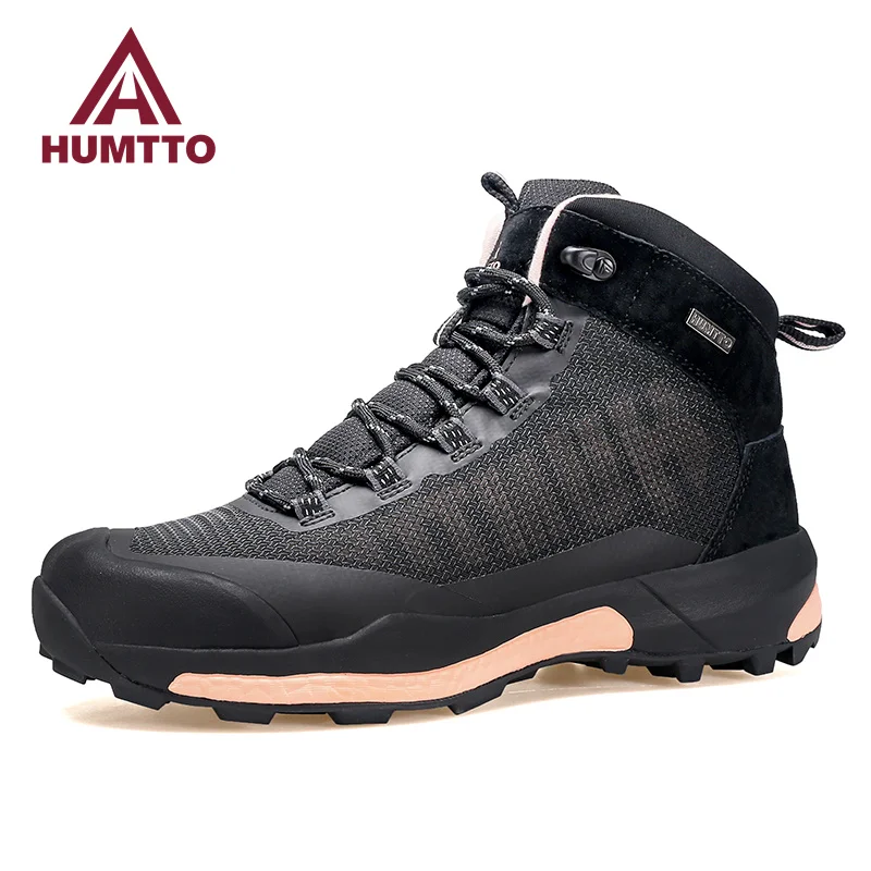 HUMTTO Waterproof Hiking Boots for Women 2022 Winter Luxury Designer Climbing Woman Sneakers Sport Trekking Walking Womens Shoes