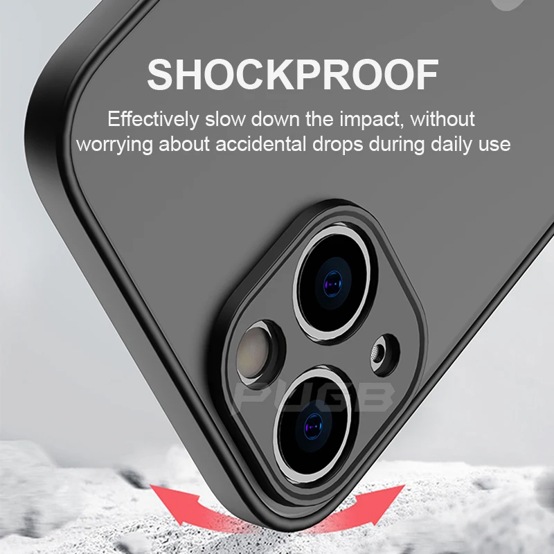 luxury matte transparent silicone shockproof armor case for iphone 13 12 11 pro max mini xr x xs 6s 7 8 plus se 2020 phone cover free global shipping