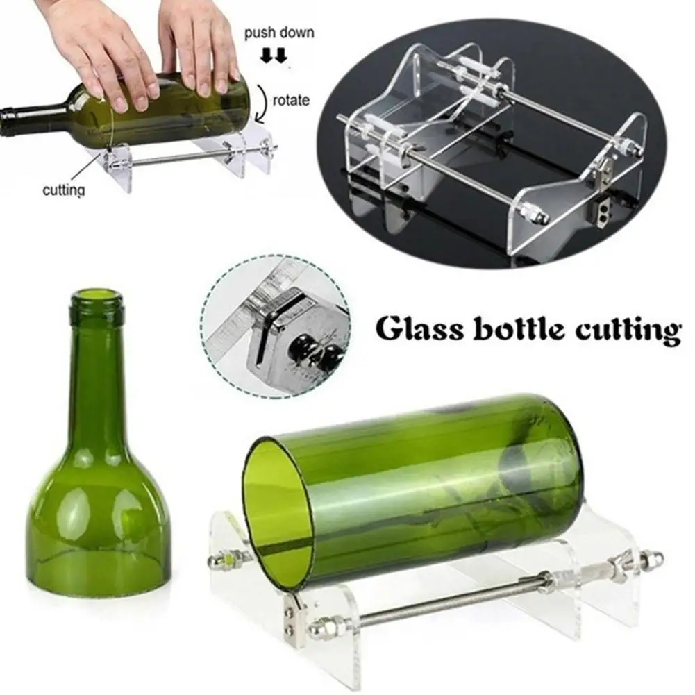 

DIY Glass Bottle Cutter Professional Metal Glassbottle Cut Tools Machine for Crafting Beer Wine Bottles Cutting Tool