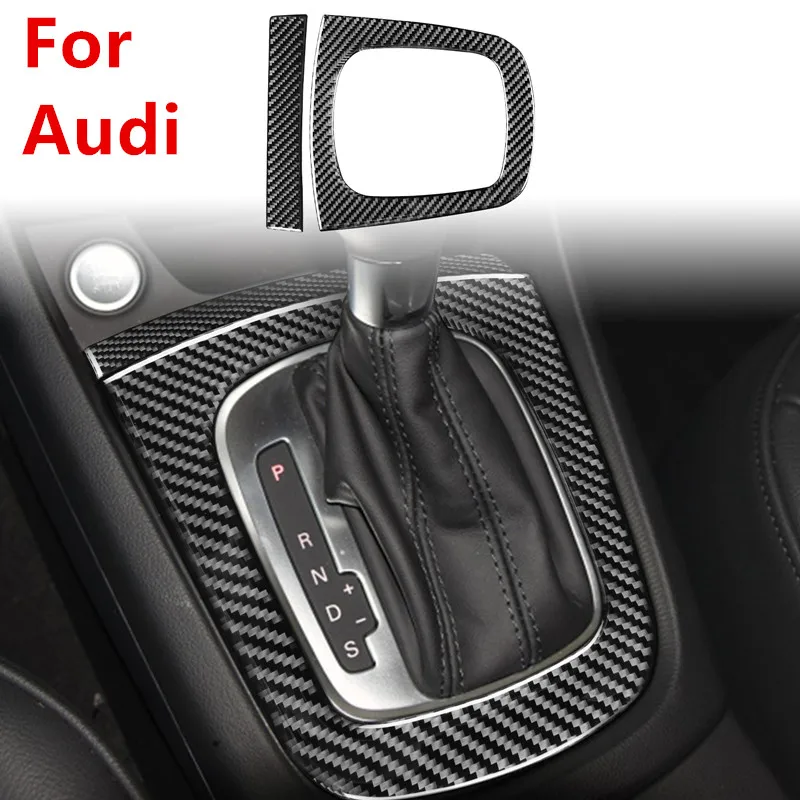 

For Audi Q3 2013-2018 Shifter Panel Sticker Carbon Fiber Trim Sticker Audi Interior Tuning