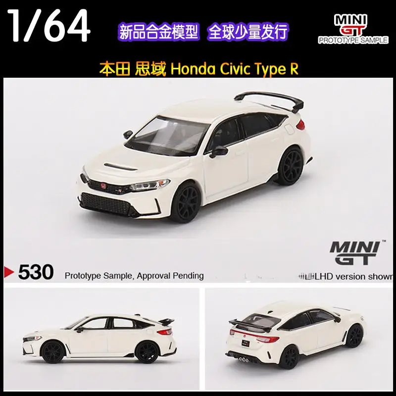 

MINI GT 1:64 Honda Civic Type R 2023 FL5 Collection of die-cast alloy car decoration model toys