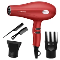 5 piece professional hair dryer red