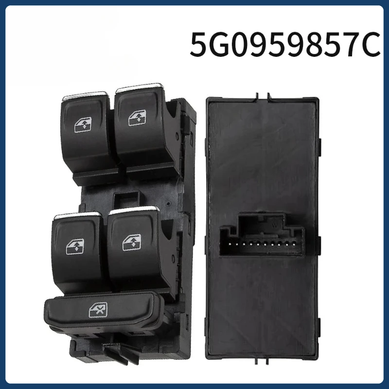 

5G0959857D/5G0959857C для Seat Leon Chrome Master переключатель стеклоподъемника для VW Golf MK7 Passat B8 Tiguan Touran