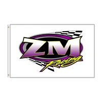 3x5 ft zm racing flag polyester printed racing car banner for decor