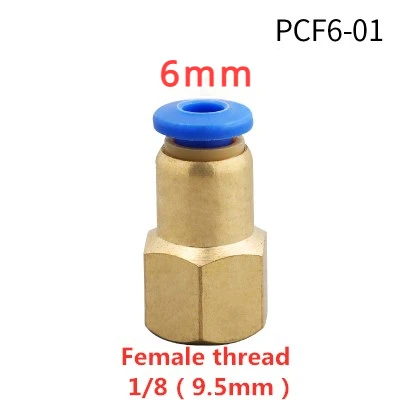 

КПМ воздуха штуцера трубы 4681012 мм шланг трубки 1/8 "3/8" 1/2 "BSP 1/4" Женский латунный пневматический, с резьбой разъем Быстрый шарнира